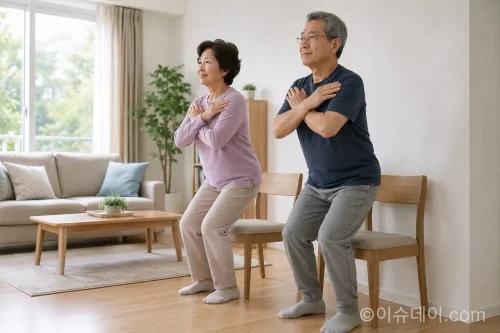 하체 근력과 건강한 노화…30초 의자 일어서기 기준