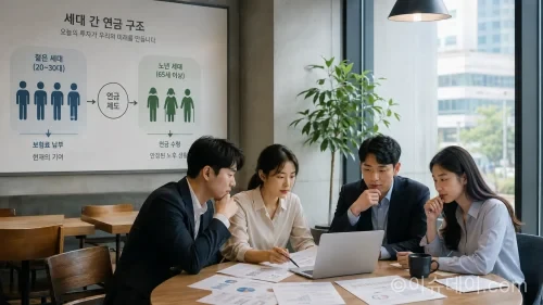 국민연금은 2030년까지 기금이 증가할 전망이지만 수급자 증가와 가입자 감소가 동시에 진행돼 청년 세대의 장기 재정 부담에 대한 우려는 남아 있다.(사진=생성형AI)