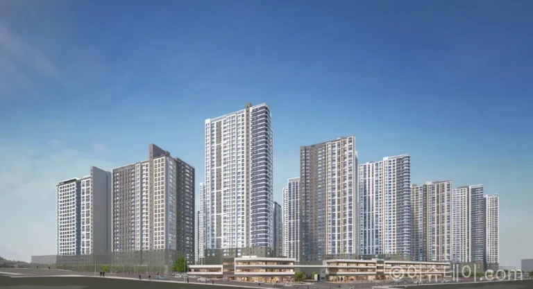 철산자이 더 헤리티지 무순위 청약 59㎡ 아파트 단지 전경