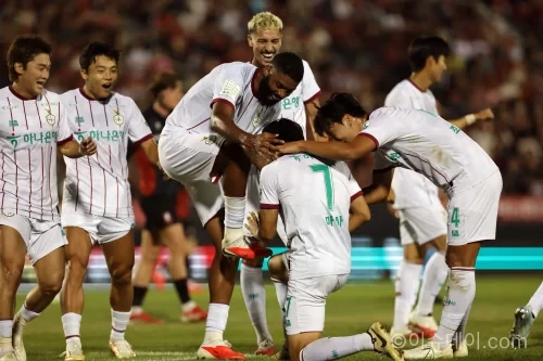 대전 하나시티즌 정재희가 부천FC1995를 상대로 득점하는 장면