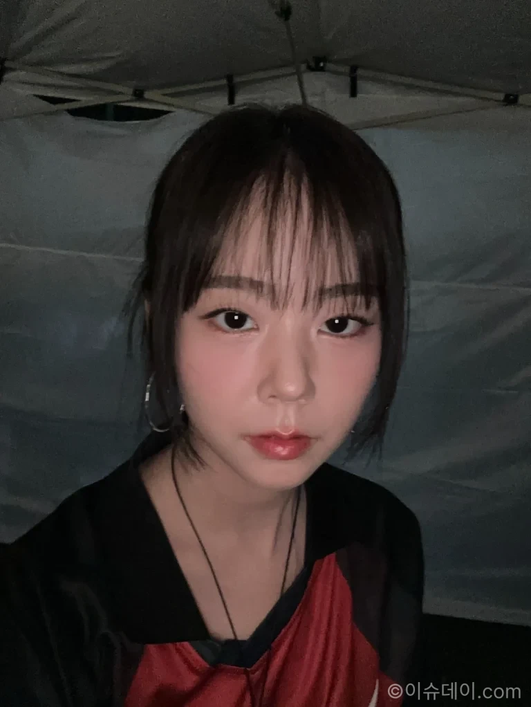 한승연이 카라 멤버들과 서강대학교 축제 무대에 선 모습