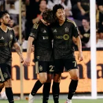 LAFC 손흥민이 BMO 스타디움에서 뉴욕 레드불스를 상대로 풀타임을 소화하는 장면