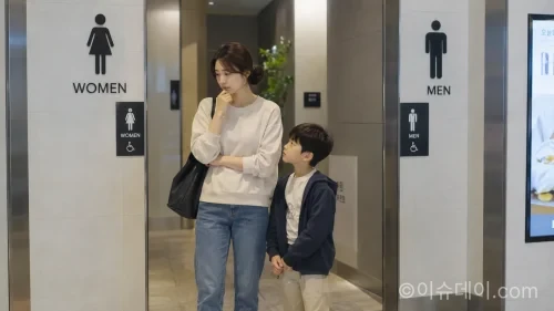 남자아이 여자 화장실 출입을 두고 논쟁