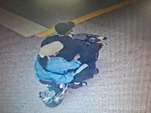 광주 광산구 도산역 뒤편 전기스쿠터 사고 현장
