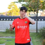강원FC 복귀 후 훈련 중인 황문기