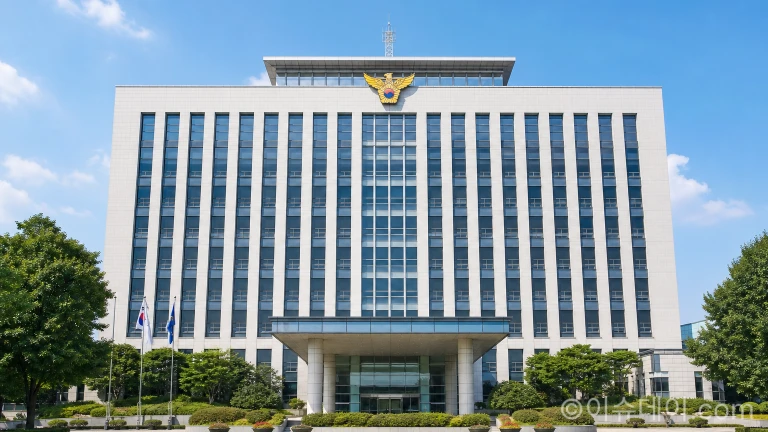 대한민국 경찰청 건물과 상징 로고