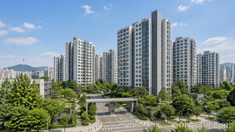 서울 동대문구 제기동 안암골벽산 아파트 단지 전경