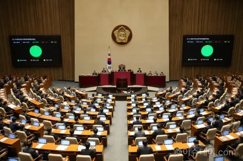 대한민국 국회 본회의장 모습