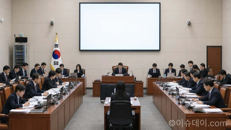 국회 행정안전위원회의 경기도 국정감사 모습