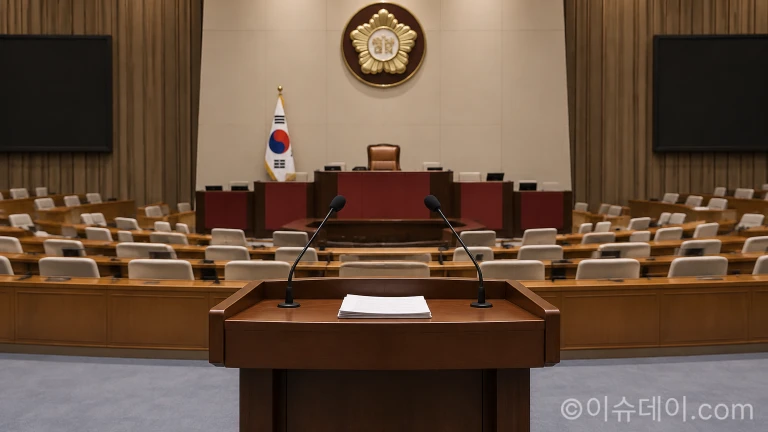 가상자산 과세 유예 관련 논의가 이뤄지는 정부 및 국회 회의실 전경