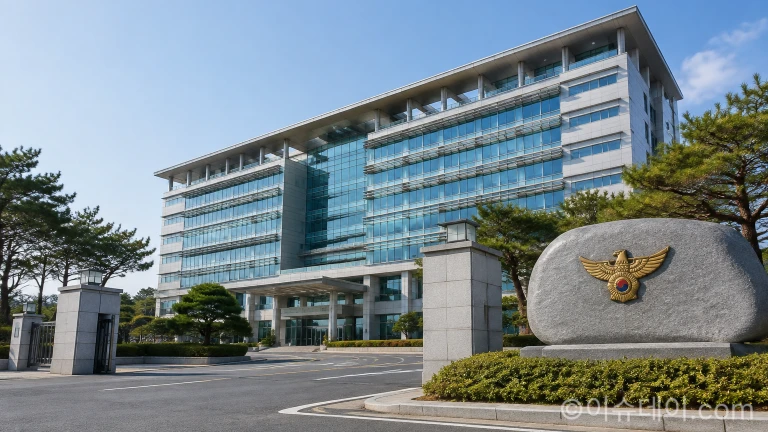 전북 전주시에 위치한 전북경찰청 건물 전경