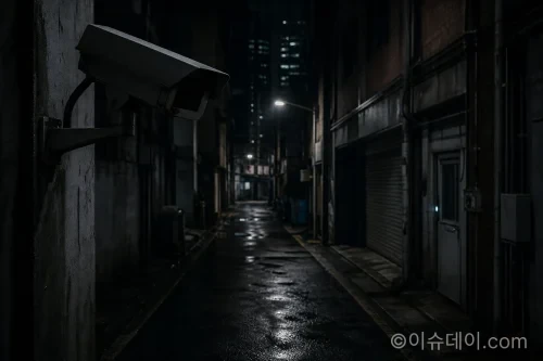 인천 슈퍼마켓 강도살인 사건의 계획범죄를 암시하는 어두운 골목길