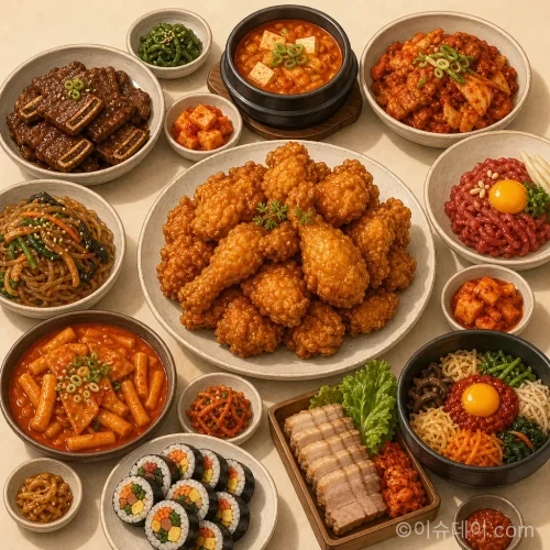 테이스트아틀라스가 선정한 한국 음식 100선 상위 10개 요리