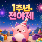 메이플 키우기 1주년 전야제 이벤트 기념 일러스트