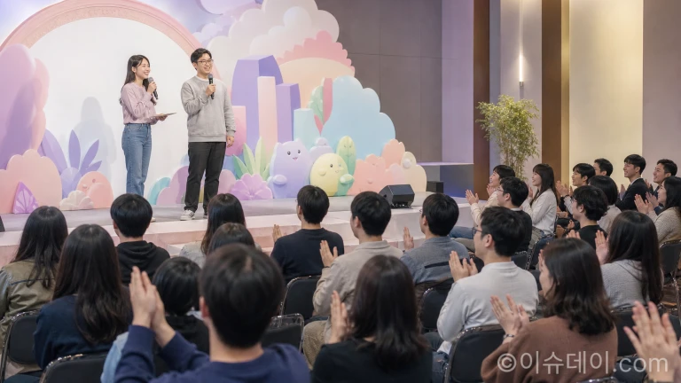 메이플스토리M 10주년 오프라인 행사 무대 전경
