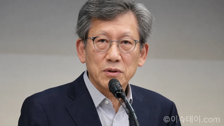 유홍준 국립중앙박물관장이 발언하는 모습