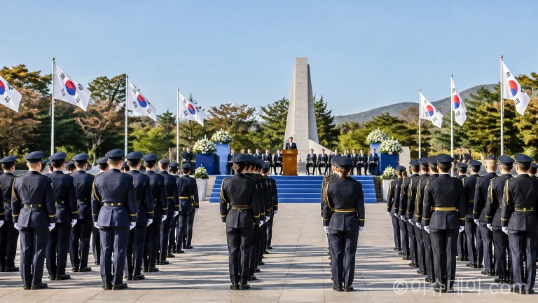 제81주년 경찰의 날 기념식이 진행되는 경찰청 행사장의 전경