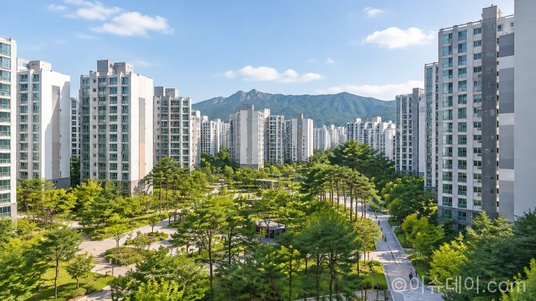 서울 노원구 상계동 아파트 단지 전경