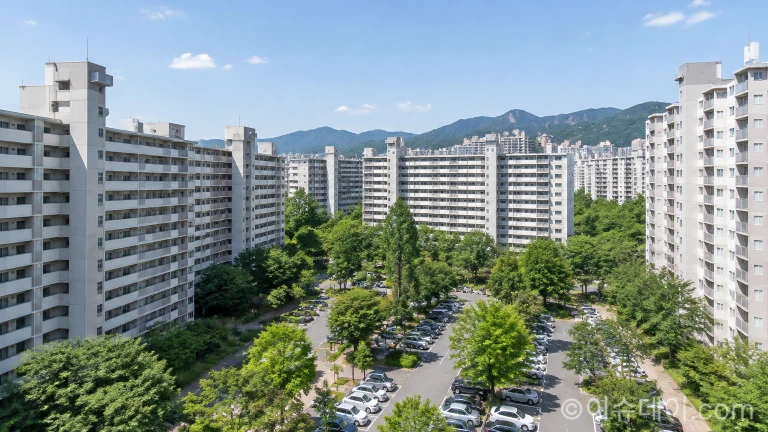 서울 노원구 상계동 상계주공9단지 아파트 외관과 단지 전경