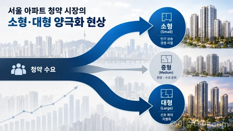 서울 아파트 청약, 80%가 소형으로…'국민평형' 실종 양극화