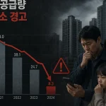 2026년 전세 대란을 경고하는 아파트 공급 절벽 인포그래픽