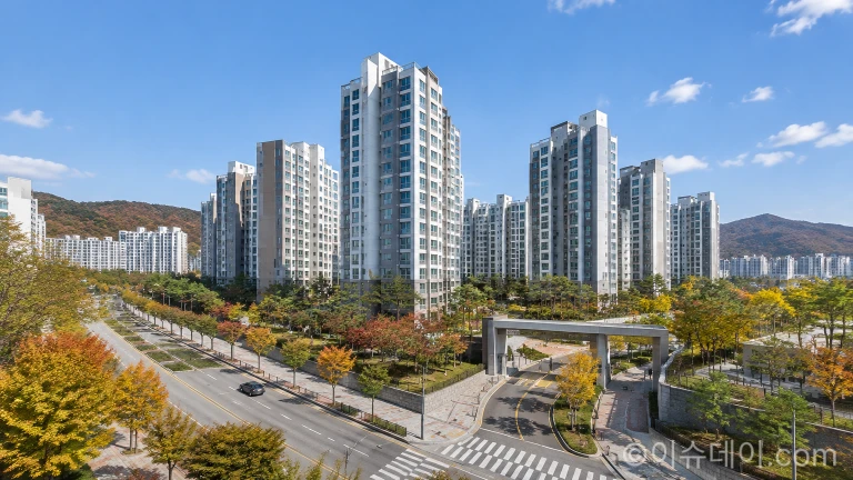 서울 중랑구 신내동 일대 아파트 단지 전경