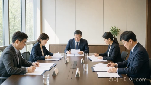 신상정보 공개 여부를 결정하는 심의위원회 회의 모습