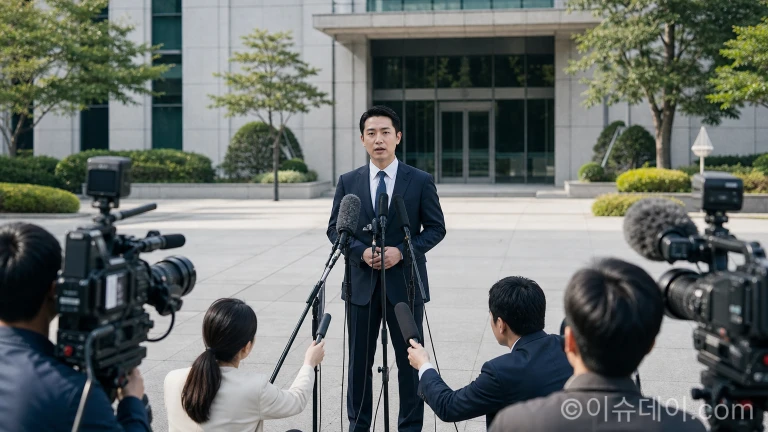 경북도청 앞 기자회견 및 야외 시위 현장