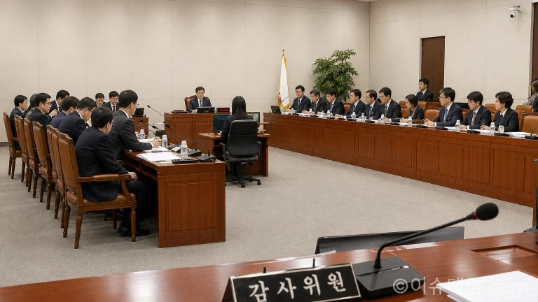 경북경찰청 국정감사 회의장 현장